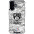NBA Brooklyn Nets Digi Camo iPhone 16 Clear Case