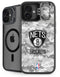 NBA Brooklyn Nets Digi Camo iPhone 16 Kickstand Case