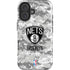 NBA Brooklyn Nets Digi Camo iPhone 16 Magsafe Impact Case