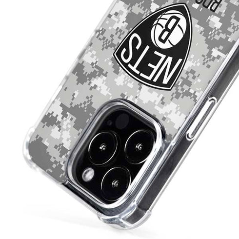 NBA Brooklyn Nets Digi Camo iPhone 16 Pro MagSafe Case