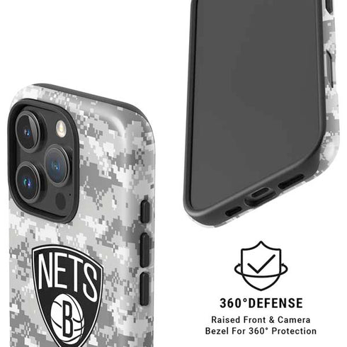 NBA Brooklyn Nets Digi Camo iPhone 16 Pro Magsafe Impact Case
