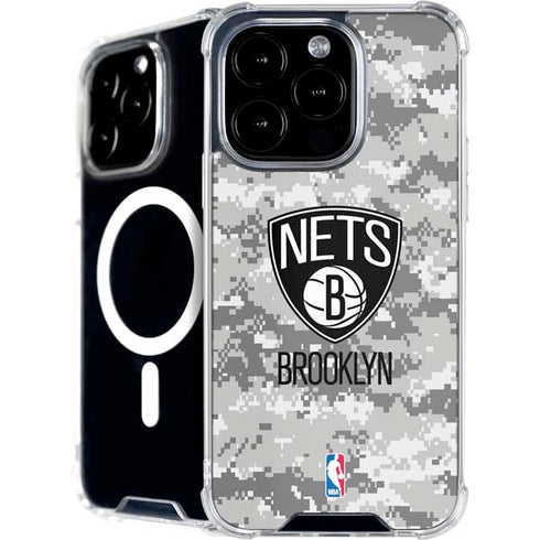 NBA Brooklyn Nets Digi Camo iPhone 16 Pro Max MagSafe Case