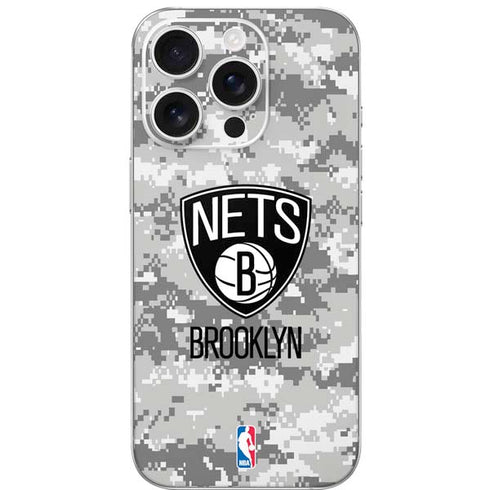 NBA Brooklyn Nets Digi Camo iPhone 16 Pro Skin