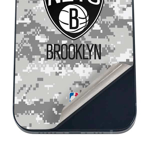 NBA Brooklyn Nets Digi Camo iPhone 16 Skin