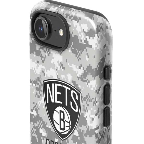 NBA Brooklyn Nets Digi Camo iPhone 16e Impact Case
