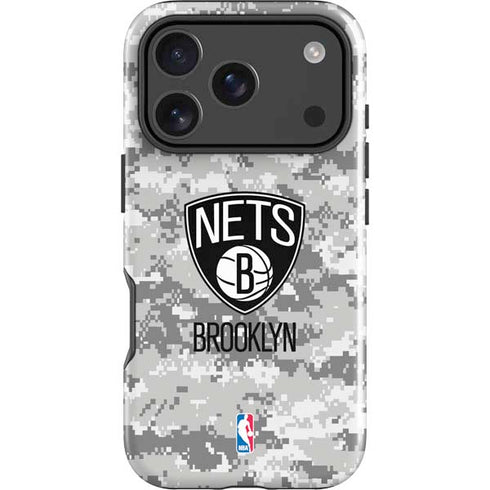 NBA Brooklyn Nets Digi Camo iPhone 18 Pro Max Impact Case