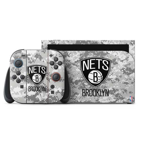 NBA Brooklyn Nets Digi Camo Nintendo Skins