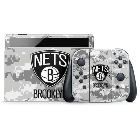 NBA Brooklyn Nets Digi Camo Nintendo Skins