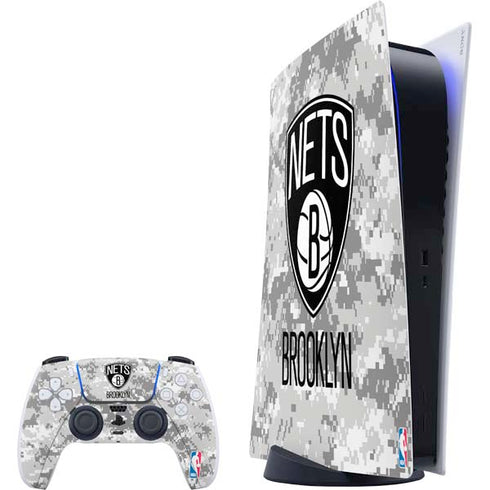 NBA Brooklyn Nets Digi Camo PlayStation PS5 Skins