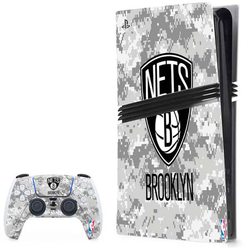 NBA Brooklyn Nets Digi Camo PlayStation PS5 Skins