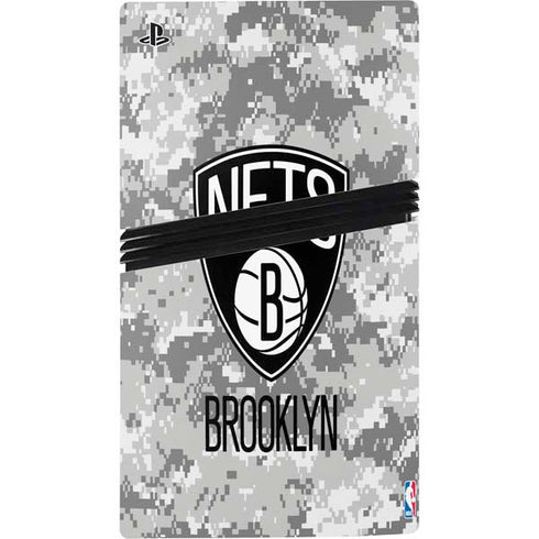 NBA Brooklyn Nets Digi Camo PS5 Pro Console Skin