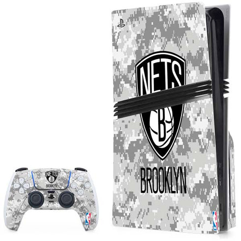 NBA Brooklyn Nets Digi Camo PlayStation PS5 Skins