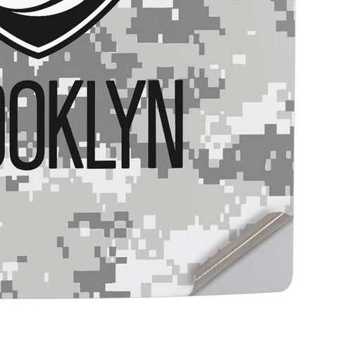 NBA Brooklyn Nets Digi Camo PS5 Pro Disk Console Skin