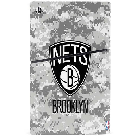 NBA Brooklyn Nets Digi Camo PS5 Slim Digital Edition Console Skin