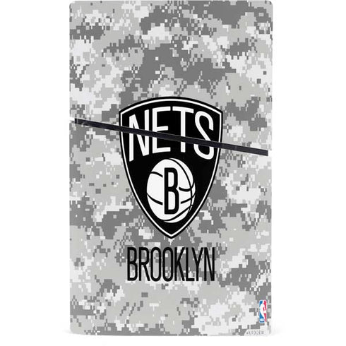 NBA Brooklyn Nets Digi Camo PS5 Slim Digital Edition Console Skin