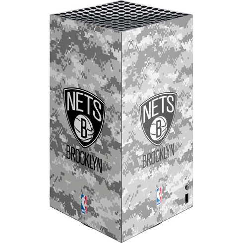 NBA Brooklyn Nets Digi Camo XBox Series X Digital Edition Console Skin