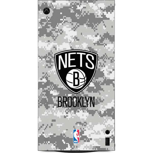 NBA Brooklyn Nets Digi Camo XBox Series X Digital Edition Console Skin