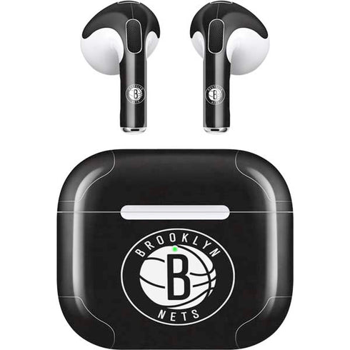 NBA Brooklyn Nets Distressed Apple AirPods (3rd Gen 2021) Skin