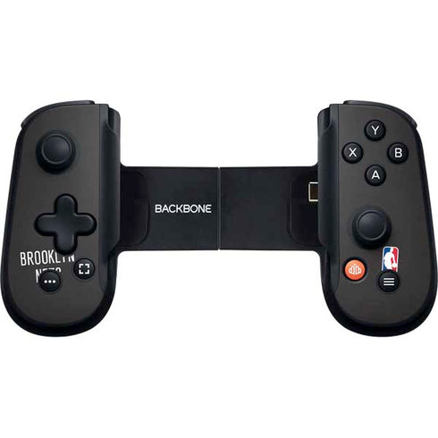 NBA Brooklyn Nets Distressed Backbone One for iPhone Game Controller Skin