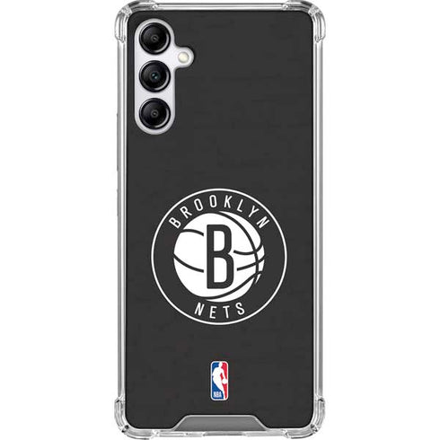 NBA Brooklyn Nets Distressed Galaxy A14 5G Clear Case