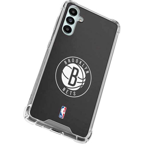 NBA Brooklyn Nets Distressed Galaxy A14 5G Clear Case