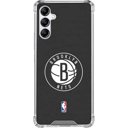 NBA Brooklyn Nets Distressed Galaxy A15 5G Clear Case
