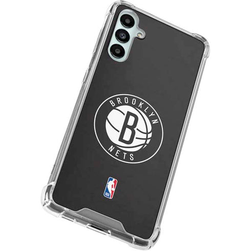 NBA Brooklyn Nets Distressed Galaxy A15 5G Clear Case