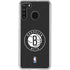 NBA Brooklyn Nets Distressed Galaxy A21 Clear Case
