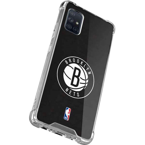 NBA Brooklyn Nets Distressed Galaxy A51 5G Clear Case