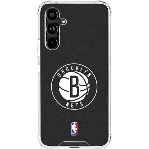 NBA Brooklyn Nets Distressed Galaxy A54 5G Clear Case