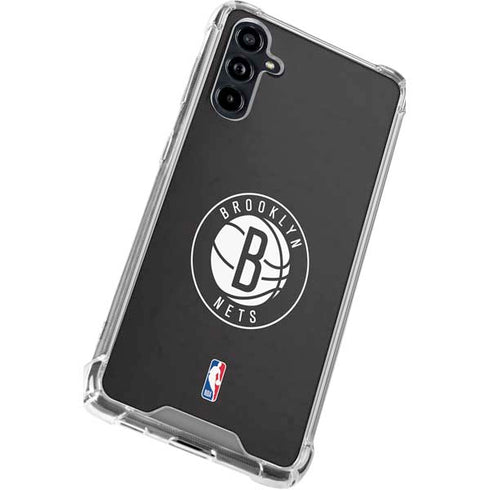 NBA Brooklyn Nets Distressed Galaxy A54 5G Clear Case