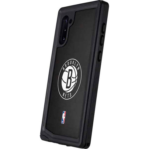 NBA Brooklyn Nets Distressed Galaxy Note 10 Waterproof Case