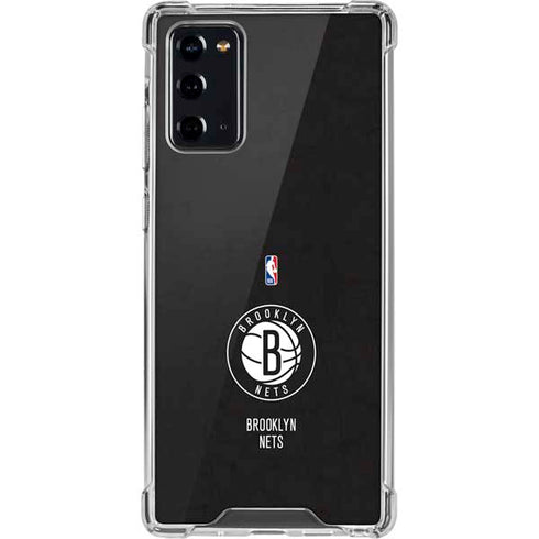 NBA Brooklyn Nets Distressed Galaxy Note20 5G Clear Case