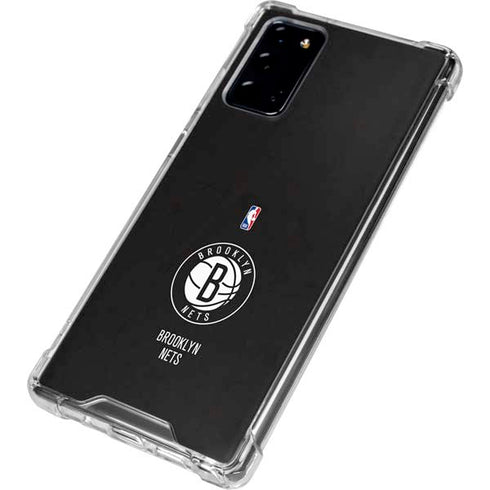 NBA Brooklyn Nets Distressed Galaxy Note20 5G Clear Case