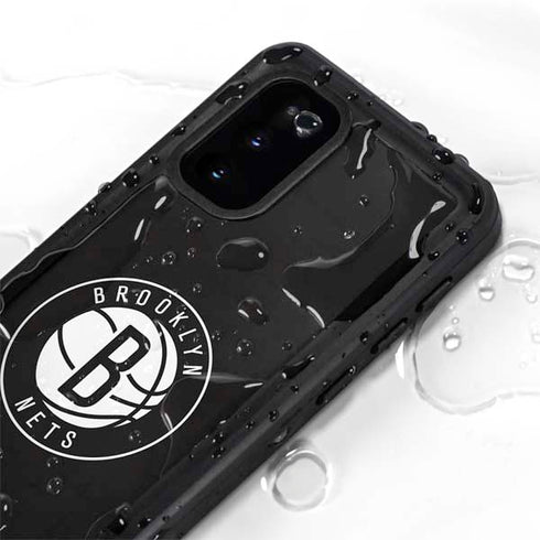 NBA Brooklyn Nets Distressed Galaxy S20 Waterproof Case