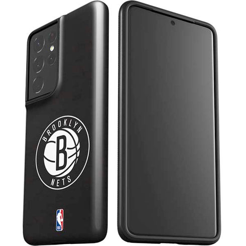 NBA Brooklyn Nets Distressed Galaxy S21 Ultra 5G Pro Case