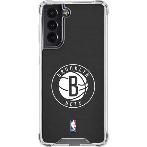 NBA Brooklyn Nets Distressed Galaxy S22 Clear Case