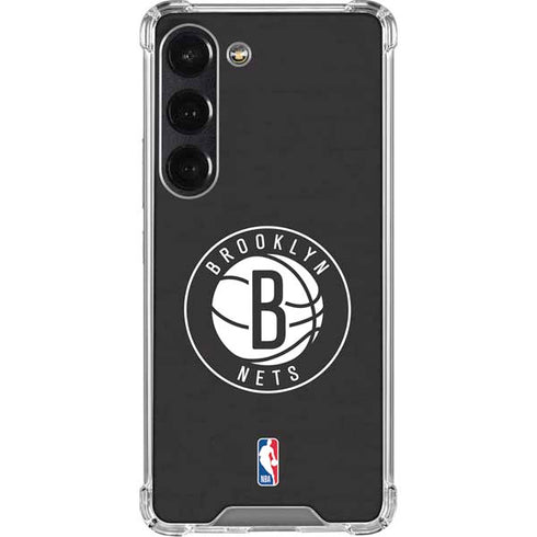 NBA Brooklyn Nets Distressed Galaxy S23 Clear Case