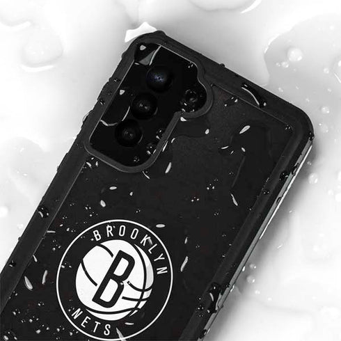 NBA Brooklyn Nets Distressed Galaxy S23 Plus Waterproof Case