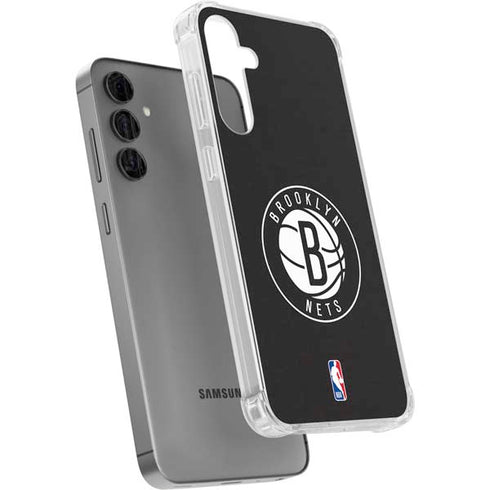 NBA Brooklyn Nets Distressed Galaxy S24 Plus Clear Case