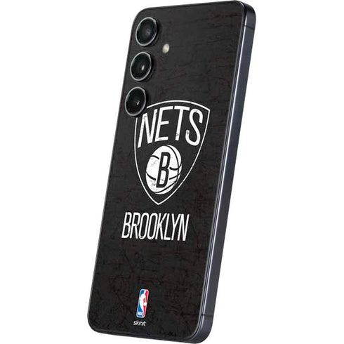 NBA Brooklyn Nets Distressed Galaxy S25 Plus Skin