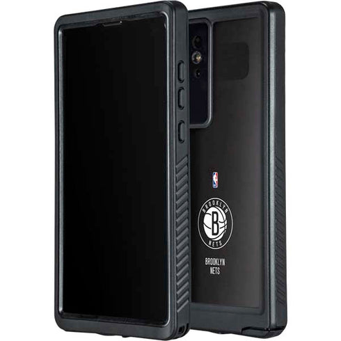 NBA Brooklyn Nets Distressed Galaxy S24 Ultra Waterproof Case