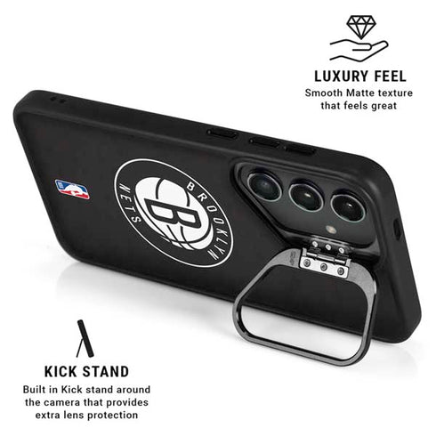 NBA Brooklyn Nets Distressed Galaxy S25 Ultra Kickstand Case