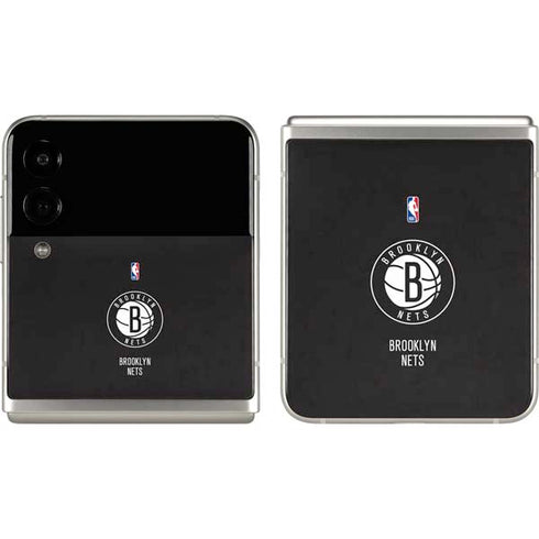 NBA Brooklyn Nets Distressed Galaxy Z Flip3 5G Skin
