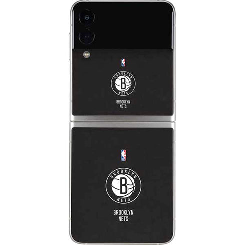 NBA Brooklyn Nets Distressed Galaxy Z Flip3 5G Skin