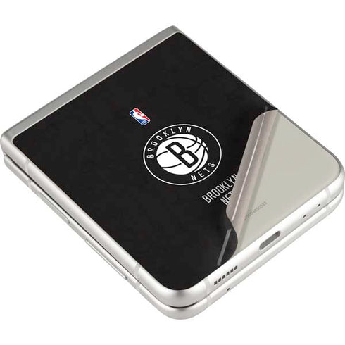 NBA Brooklyn Nets Distressed Galaxy Z Flip3 5G Skin