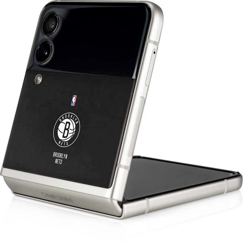 NBA Brooklyn Nets Distressed Galaxy Z Flip3 5G Skin