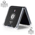 NBA Brooklyn Nets Distressed Galaxy Z Flip6 Clear Case