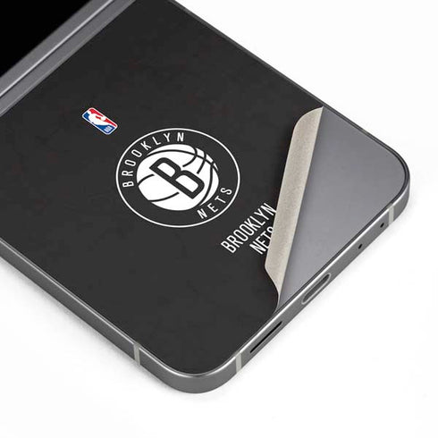 NBA Brooklyn Nets Distressed Galaxy Z Flip6 Skin