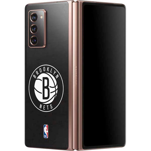 NBA Brooklyn Nets Distressed Galaxy Z Fold2 5G Skin